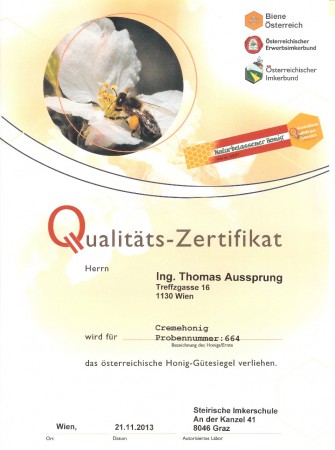 Cremehonig aus Hietzing